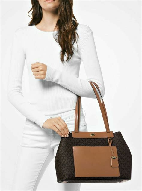 michael kors tasche md ew bonded|MICHAEL KORS BAG/BAG MEREDITH MD EW BONDED TOTE .